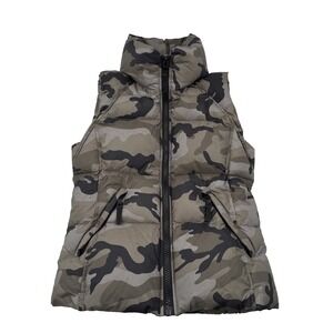 SAM Camo Freedom Vest Womens Large Gray Down Puffer